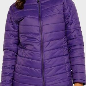 Women's Purple Puffer Jacket